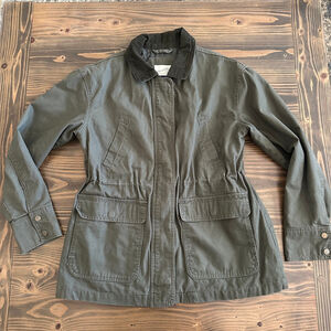 Women's Universal Thread Green Utility Jacket Corduroy Collar Size M